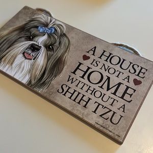 Shih Tzu Handcrafted WOODEN SIGN